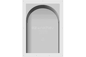EZ-NICHES - USA - Ready for Tile Niche Preformed Bathroom Recess It Shower Shampoo Shelf (14" X 22" Arch)