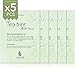 Naisture Facial Sheet Mask Face Treatment (5 Pack) Pure 100% Cotton, Smooth & Moisturizing, Calm and Soothe Irritated All Types of Skin for Enhanced Clarity, 24mL Made in Korea - Tea Tree