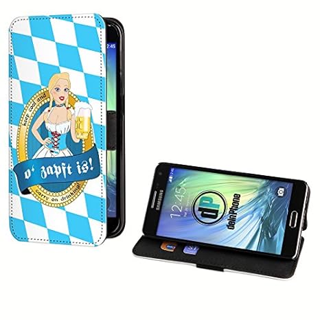 deinPhone Samsung Galaxy A3 (2016) Kunstleder Flip Case Wiesn Mädel