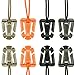 SENHAI 8 Pack Tactical Gear Clip, MOLLE Web Dominators with Elastic String, Practical Backpack Accessories for Outdoor Hiking Camping Rock Climbing
