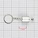 3D Miniature Gear Stick Style Keychain (Silver)