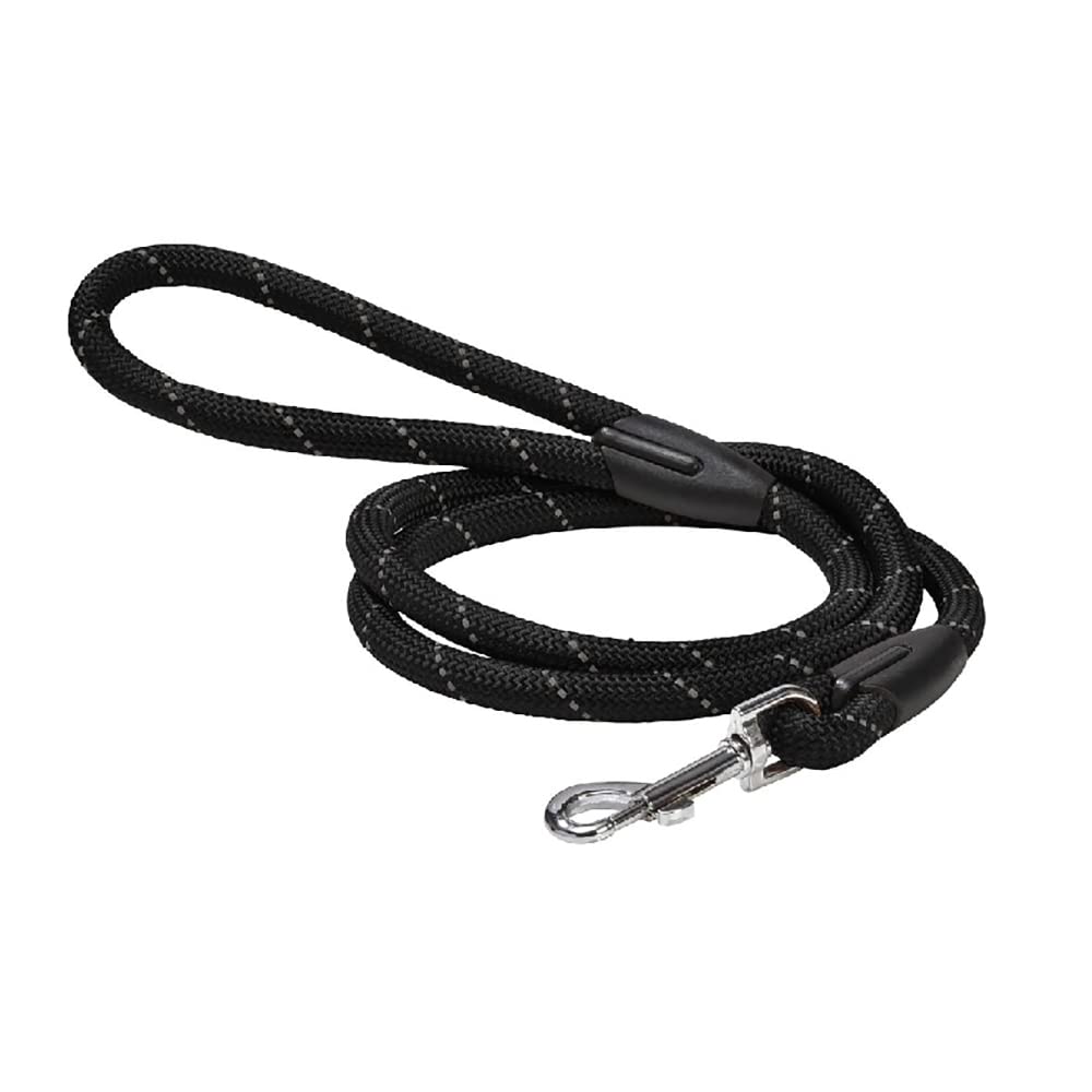 Bobby Walk - Tubular Dog Leash, Training Dog Leash, Durable Nylon, 3 Lengths, Black, 180x1,2 CM
