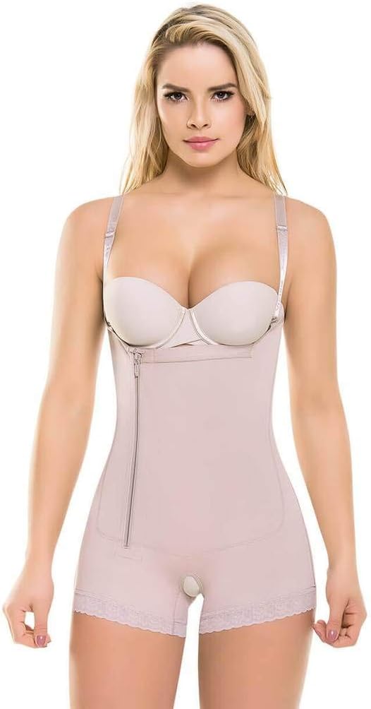 Colombian Post-Surgery Postpartum Body Shaper Girdle Thin/Removable Straps Faja Colombiana Fajate #435