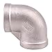 Cast Pipe Fitting 90 Degree Elbow - 1/2 '' NPT Female Threaded Pipe Fitting Stainless Steel 304