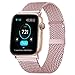 HILIMNY Compatible for Apple Watch Band 38mm 40mm, Stainless Steel Mesh Sport Wristband Loop with Adjustable Magnet Clasp for iWatch Series 1, 2, 3, 4, 5, Rose Gold
