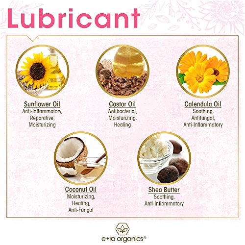 Organic Personal Lubricant & Massage Oil – Natural Lube For Men and Women With Extra Nourishing, Hydrating, Soothing Ingredients. Edible, Non Toxic, Paraben Free Formula.