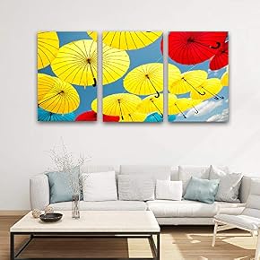 wall26 3 Panel Canvas Wall Art Colorful Pictures...