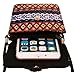 KISS GOLD(TM) Women's Folk Style Mini Shoulder Bag Cellphone Pouch(Black)