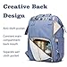 HaloVa Diaper Bag Multi-Function Waterproof Travel Backpack Nappy Bags for Baby Care, Large Capacity, Stylish and Durable, Purple-Blue