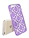 iPhone 6 Case, Style4U iPhone 6 [Purple] Flower Damask Design Slim Fit Case Cover for Apple iPhone 6 4.7 Inch with 1 Stylus and 1 HD Clear Screen Protector [Purple]