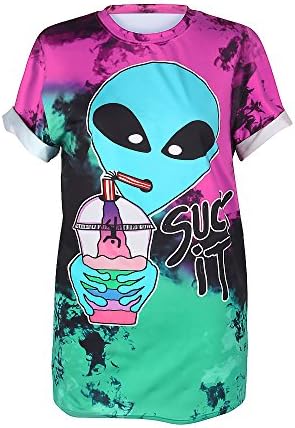 MHOTCIG Fashion Couple Tops Women Summer Casual T Shirt Punk Sleeve Printed T-Shirts