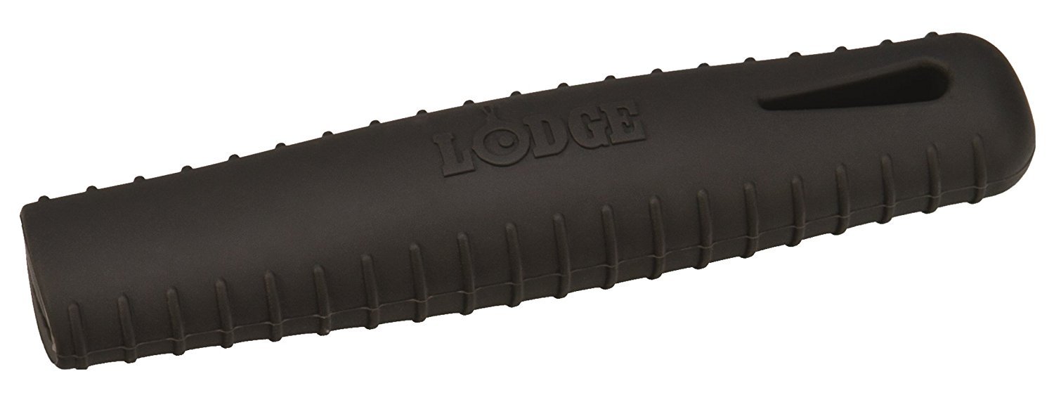 Lodge Silicone Hot Handle Holder for Seasoned Steel Pans, Black