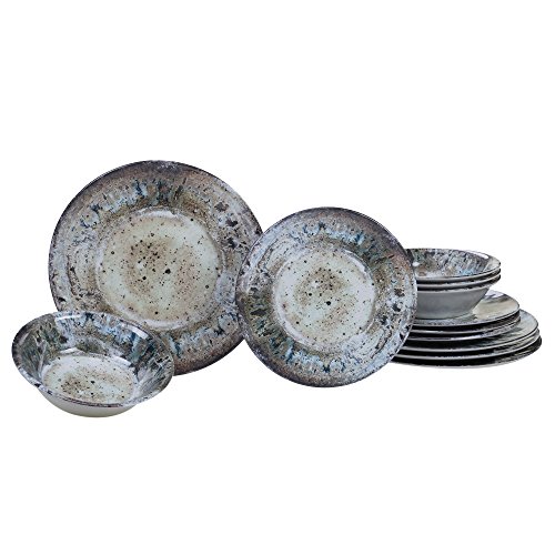 Certified International Radiance Cream Melamine 12 pc Dinnerware Set