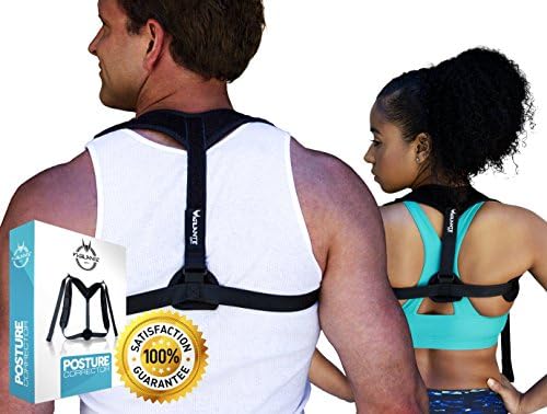 Vigilante City Posture Corrector for Women, Men and Kids - Discreet, Breathable and Fully Adjustable Upper Back Brace - Wear Under Clothes - Posture Device Corrects Hump and Forward Neck