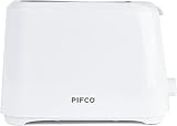 PIFCO White 2 Slice Toaster with Adjustable Browning Auto Shut-Off view 4