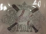 Baseball Mom Rhinestone Transfer - Baseball Mom Rhinestone Transfer Bling Hotfix Iron On