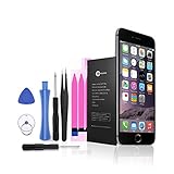 OMBAR Battery Replacement for iPhone 6s Plus, Fit Model A1634, A1687, A1699, Full Sets of Replacement Kit Tools, Adhesive Strip & Instructions, Li-Polymer, 2750mAh, 3.8V.