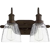 Quorum 508-2-86 Transitional Two Light Vanity in Bronze/Dark Finish,