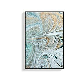 Framed Canvas Wall Art for Living Room, Bedroom Beautiful Metal Feature Canvas Prints for Home Decoration Ready to Hanging - 16x24 inches