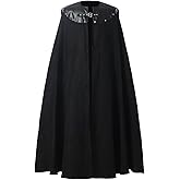 COSDREAMER Men Costume Cloak Witch Cloak Renaissance Medieval Cape