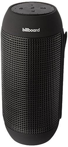 Billboard IPX5 Water-Resistant Bluetooth Wireless Speaker With Enhanced Bass, USB & SD Inputs, and Mini Stereo Inputs - BLACK