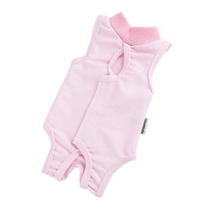 UKCOCO Bodysuit für Katzen, Nach der Operation Tragen, Entwöhnung und Warmhalte Recovery Anzug für Katzen Hunde Haustiere (Ro