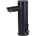 Fyeer Matte Black Touchless Bathroom Faucet Single Lever Handle Automatc Motion Sensor Basin Mixer Battery Power…