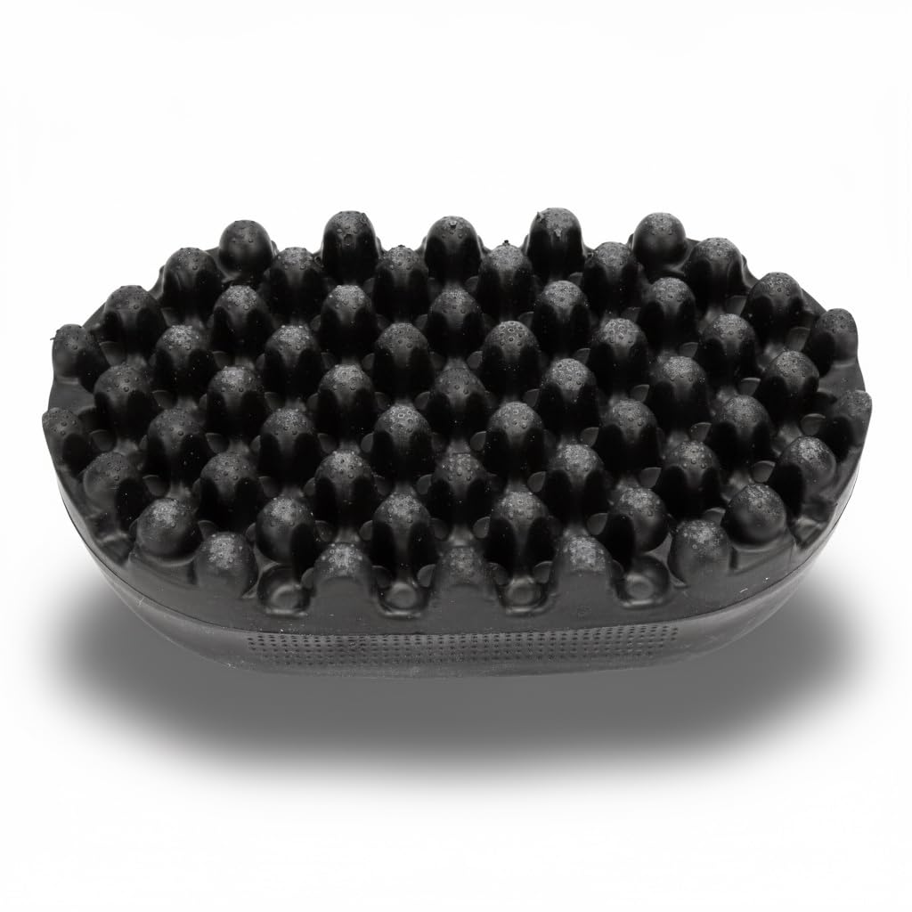 Curling Hair Brush, Rubber Twisted Dreadlocks Comb for Afro Curls and Braids, Washable Styling Tool with Non Slip Grip for Salon and Home Use