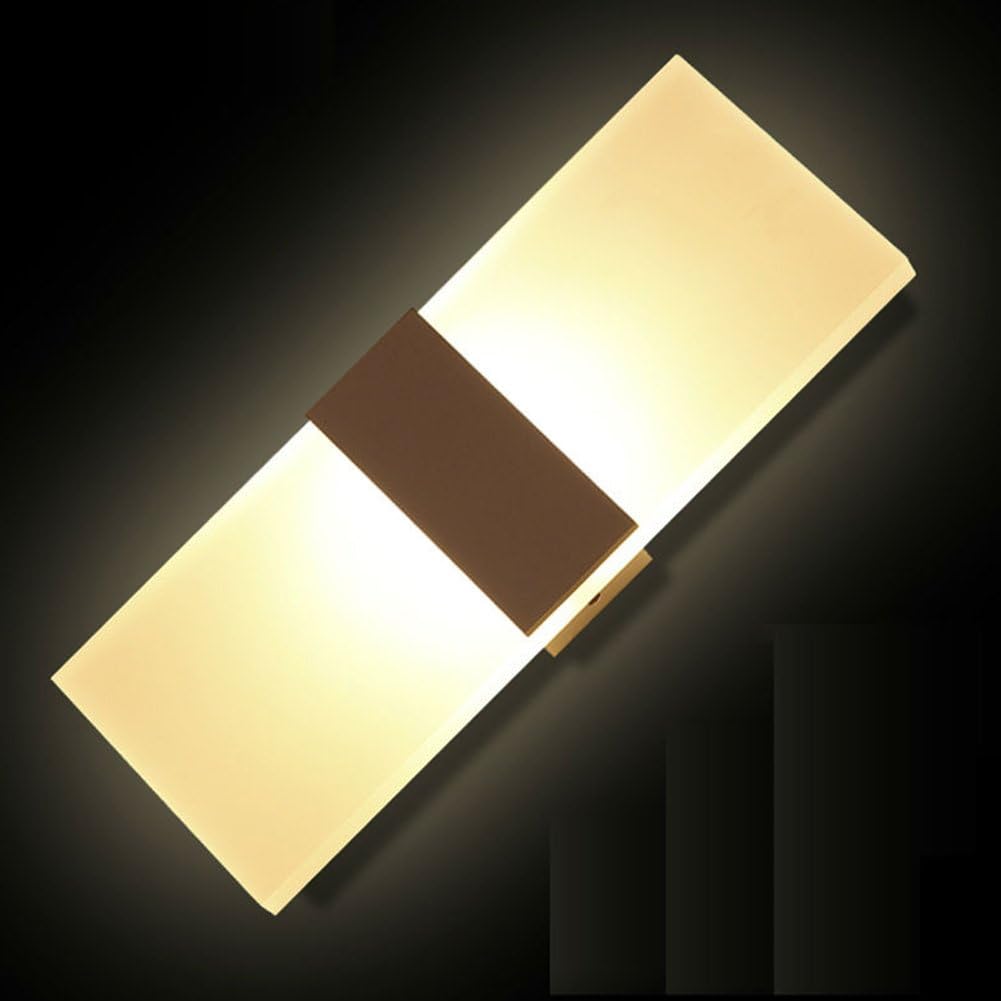 Lámparas de pared Iluminación Blanco cálido 14 6Derecho Negro Lámpara