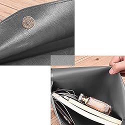 Enyuwlcm PU Leather A4 File Folder Document Holder