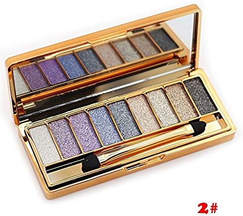 ShineMore 9 Colors Diamond Bright Colorful Eye Shadow Eyeshadow Super Flash Glitter Eye Shadow (NO.2)