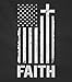 TeeStars - Christian Distressed White USA Flag - Cross Have Faith Singlet