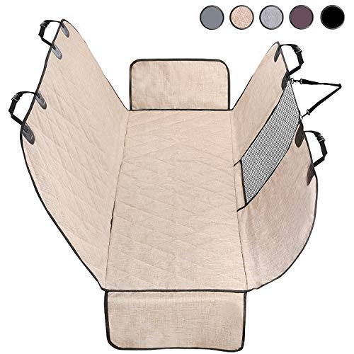 Vivaglory Dog Car Seat Cover, Mesh Visual Window with Extra Strap