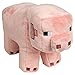 JINX Minecraft Pig Plush Stuffed Toy (Pink, 12
