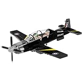 COBI Action Town Beechcraft T-6C Texan II Plane Building Set, 197 Pieces