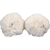 MDXONE Kids Ski Balaclava Pompoms | Soft Fluffy 2" Attachments Winter Balaclavas Cute Snowboard Accessories