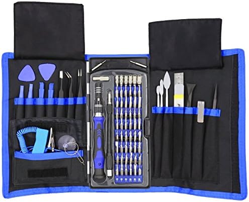 76-in-1 Repair Tool Kit, Screwdriver Set,Magnetic Driver Kit,Repair Kit, Precision Screwdriver Kit with Portable Bag, Flexible Shaft, for iPhone 8,8 Plus/Cellphone/Game Console/Tablet/PC/Projector