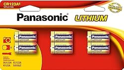 Panasonic Lithium CR-123A 3V Batteries for