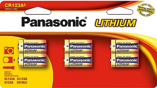 Panasonic Lithium CR-123A 3V Batteries for