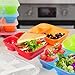 Premium Happy Lunch Boxes with Spoon and Fork - Food Containers  - Kids Adults - Set of 8