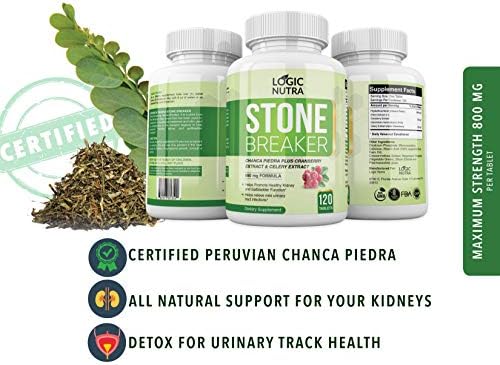 Amazon Com Chanca Piedra Kidney Stone Breaker By Logic Nutra 120 Tablets 800 Mg Each Maximum Strength For Gallbladder Cleanse Urinary Pain Relief Health Personal Care