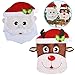 JOYIN Christmas Santa and Reindeer Christmas Dining Chair Slip Covers Decorations Ornaments Set for Xmas Indoor Décor, Party Favor Supplies, Restaurant Holiday Festival Party Decor
