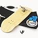 Peoples Republic 32mm Bamboo Complete Wooden Fingerboard w Nuts Trucks - Basic Bearing Wheels