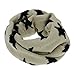 Kids Baby Toddler Boys Girls Knitted Woolen Winter Warmer Loop Neck Scarf Snood Xmas Gift for Age 1-8Y, Beige, Stars
