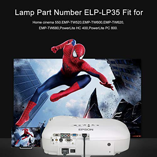 for Epson ELPLP35 V13H010L35 Epson H373a Lamp H419a Projector Replacement Lamp with housing.(180days Warranty)
