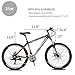 Max4out Mountain Bike 21 Speed 26 inch Shining SYS Double Disc Brake Suspension Fork Rear Suspension Anti-Slip Bikes Redthumb 1