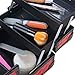 SHANY Chic Makeup Train Case Cosmetic Box Portable Makeup Case Cosmetics Beauty Organizer Jewelry storage with Locks, Multi trays Makeup Storage Box with Makeup Mirror - Ruby Red
