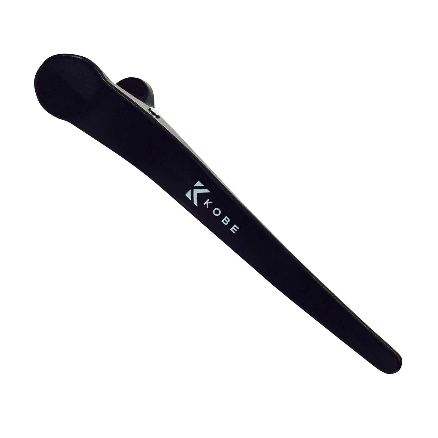Kobe X-TRA Black Hairdresser's Sectioning Clips – Strong Grip for All Hair Types, Ideal for Long and Short Hair. Great for Styling