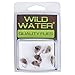 Wild Water Fly Fishing Foam Deer Hair Dog Biscuit for Largemouth Bass, Northern Pike, Smallmouth Bass, Trout, Size 8, 6 Pack