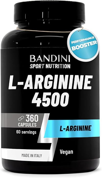 Bandini L-Arginine 360 Capsules 4500 mg High Dosage Vegan